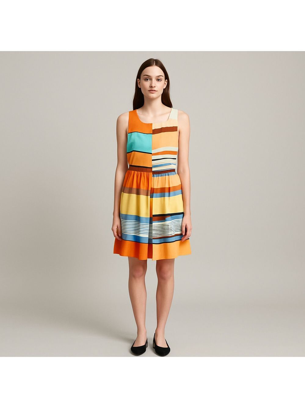 Jessica Simpson Mini Tank Dress Geometric Print Size 2
